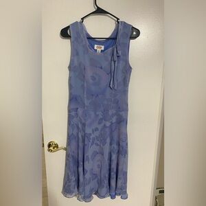 Talbots blue floral dress.